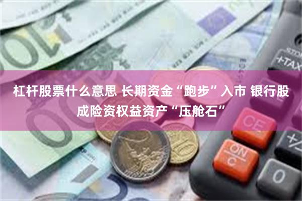 杠杆股票什么意思 长期资金“跑步”入市 银行股成险资权益资产“压舱石”